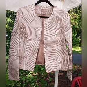 Stylish Cream and Grey dress jacket by Chico's